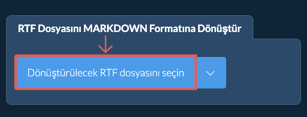 RTF Dosyasını MARKDOWN Formatına Dönüştür