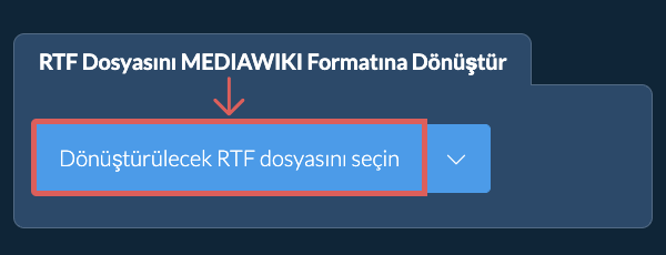 RTF Dosyasını MEDIAWIKI Formatına Dönüştür