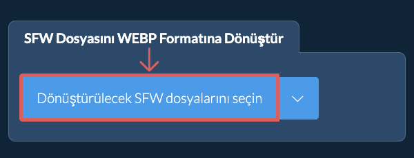 SFW Dosyasını WEBP Formatına Dönüştür