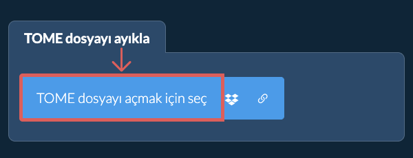 TOME dosyayı ayıkla