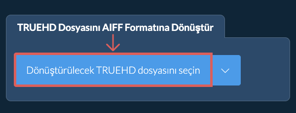 TRUEHD Dosyasını AIFF Formatına Dönüştür