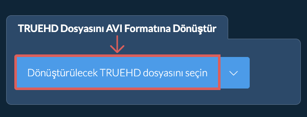 TRUEHD Dosyasını AVI Formatına Dönüştür