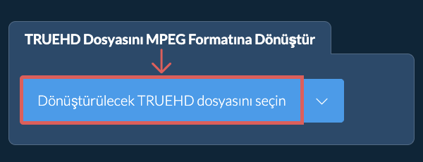 TRUEHD Dosyasını MPEG Formatına Dönüştür