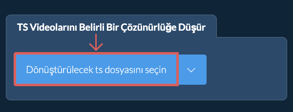 ts Dosyasının Çözünürlüğünü belirli bir çözünürlük Değerine Düşür