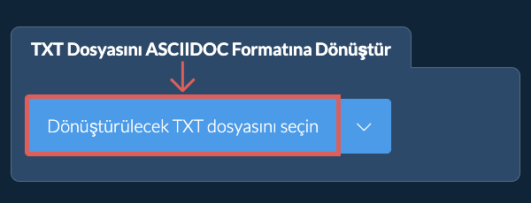 TXT Dosyasını ASCIIDOC Formatına Dönüştür