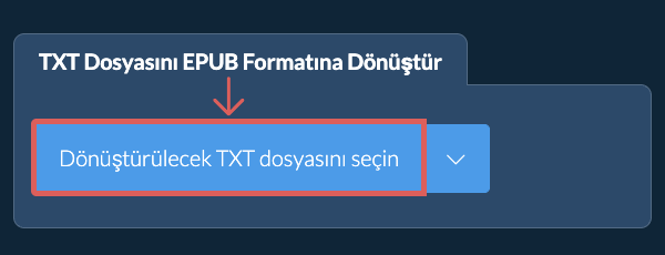 TXT Dosyasını EPUB Formatına Dönüştür