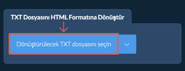 TXT Dosyasını HTML Formatına Dönüştür