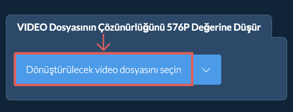 video Dosyasının Çözünürlüğünü 576p Değerine Düşür