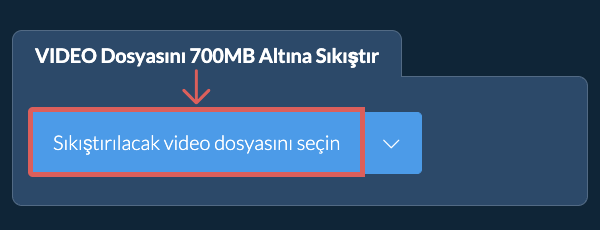 video Dosyasını 700MB Altına Sıkıştır