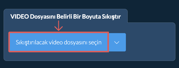 video Dosyasını belirli bir boyut Altına Sıkıştır
