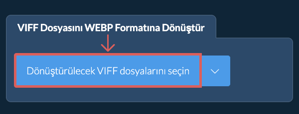 VIFF Dosyasını WEBP Formatına Dönüştür