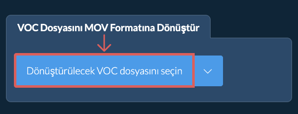 VOC Dosyasını MOV Formatına Dönüştür
