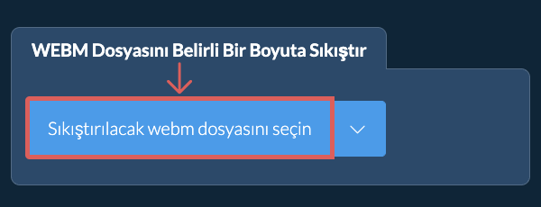 webm Dosyasını belirli bir boyut Altına Sıkıştır