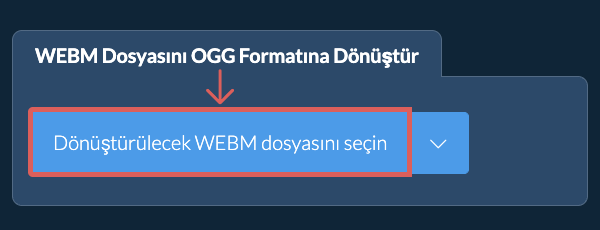WEBM Dosyasını OGG Formatına Dönüştür
