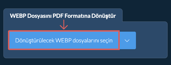 WEBP Dosyasını PDF Formatına Dönüştür