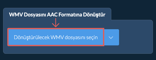 WMV Dosyasını AAC Formatına Dönüştür