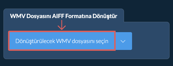 WMV Dosyasını AIFF Formatına Dönüştür