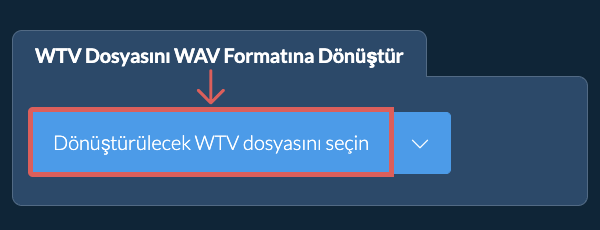 WTV Dosyasını WAV Formatına Dönüştür