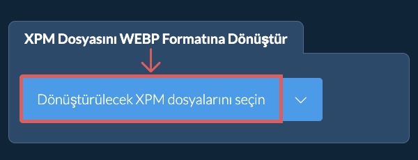 XPM Dosyasını WEBP Formatına Dönüştür