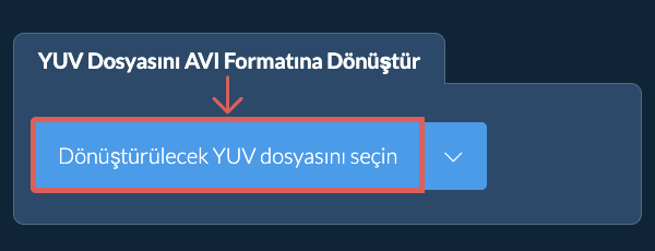 YUV Dosyasını AVI Formatına Dönüştür
