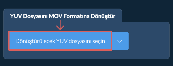YUV Dosyasını MOV Formatına Dönüştür