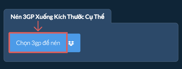Nén 3gp Dưới kích thước cụ thể