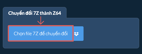Chuyển đổi 7Z thành Z64