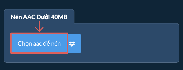 Nén aac Dưới 40MB
