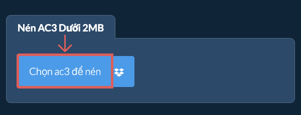 Nén ac3 Dưới 2MB