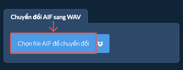Chuyển đổi AIF sang WAV