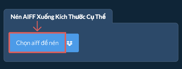 Nén aiff Dưới kích thước cụ thể