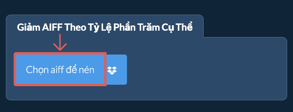 Giảm Kích Thước aiff Bởi tỷ lệ phần trăm cụ thể