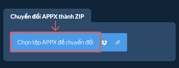 Chuyển đổi APPX thành ZIP