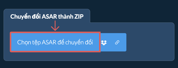 Chuyển đổi ASAR thành ZIP