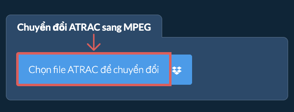 Chuyển đổi ATRAC sang MPEG