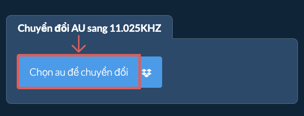 Chọn au để chuyển đổi