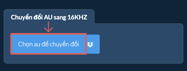 Chọn au để chuyển đổi