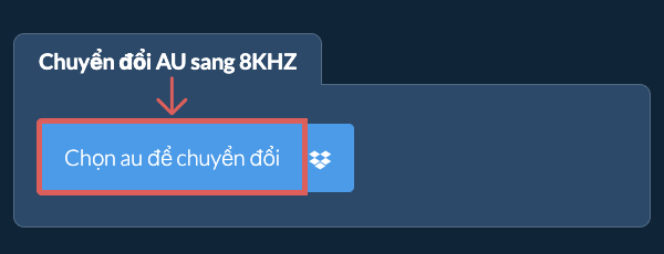 Chọn au để chuyển đổi