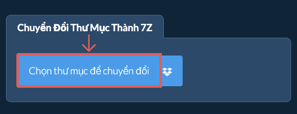 Chuyển Đổi Thư Mục Thành 7Z