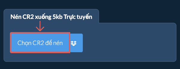 Nén CR2 xuống 5kb Trực tuyến