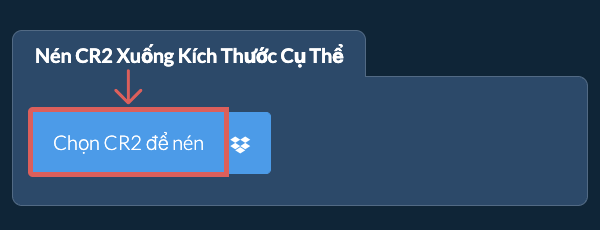 Nén CR2 xuống kích thước cụ thểkb Trực tuyến