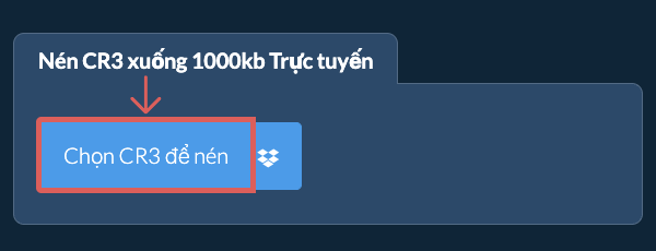 Nén CR3 xuống 1000kb Trực tuyến