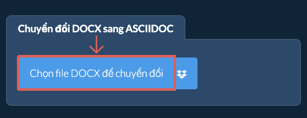 Chuyển đổi DOCX sang ASCIIDOC
