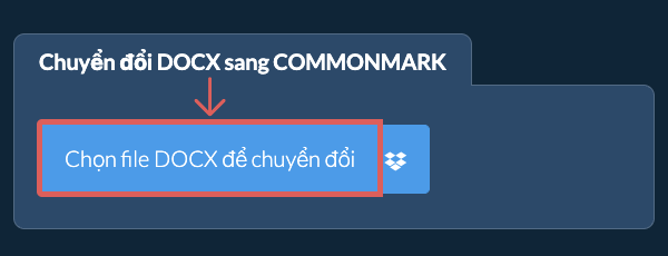 Chuyển đổi DOCX sang COMMONMARK