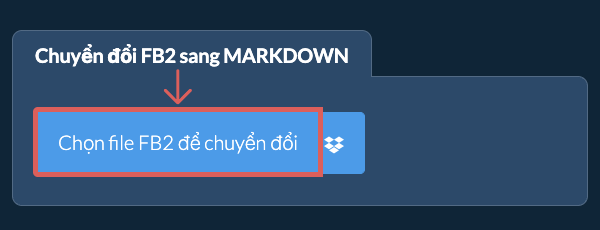Chuyển đổi FB2 sang MARKDOWN