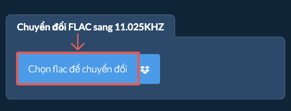 Chọn flac để chuyển đổi