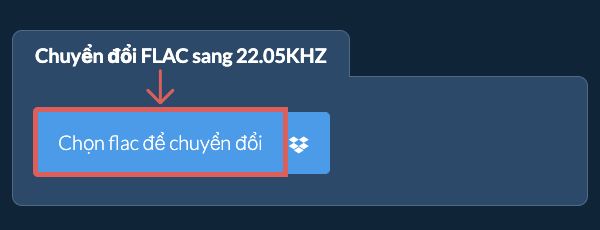 Chọn flac để chuyển đổi