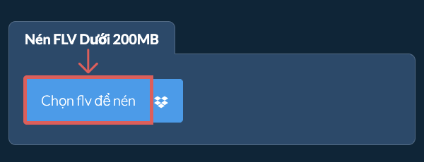 Nén flv Dưới 200MB