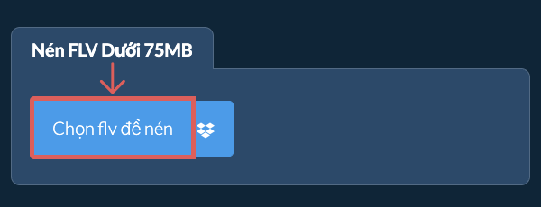Nén flv Dưới 75MB