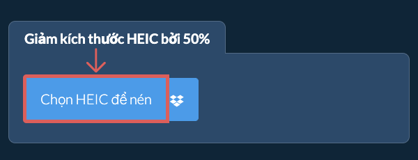 Giảm kích thước HEIC bởi 50%